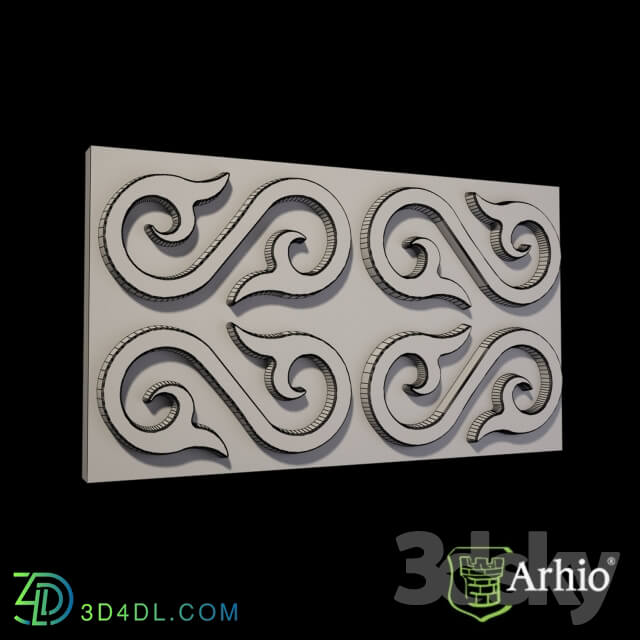 Decorative plaster - Panels AFL36-20