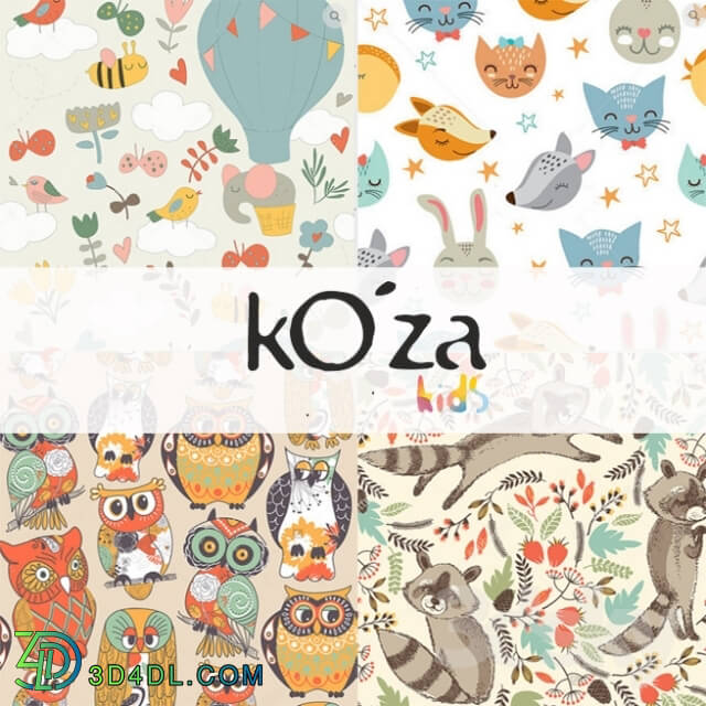 Wall covering - Baby wallpaper kOza kids