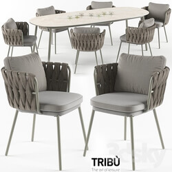 Table _ Chair - Tosca table _amp_ armchair set 
