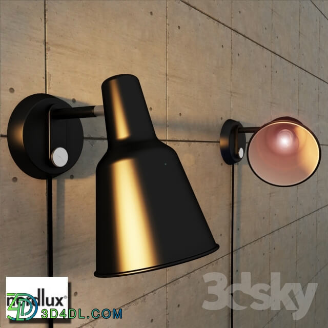 Wall light - Wall light industrial Patton - Black-Nordlux