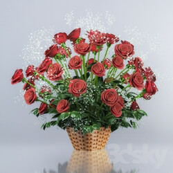Plant - Bouquet of red roses 