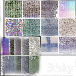 Bathroom accessories - 10 mosaic 25x25 matrix 
