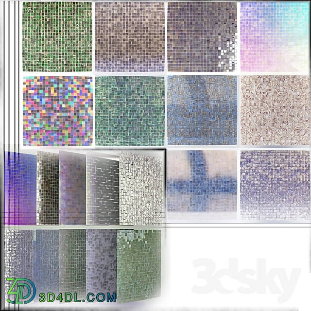 Bathroom accessories - 10 mosaic 25x25 matrix