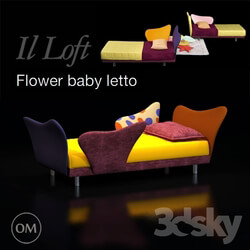 Bed - IL Loft_ baby bed FLOWER BABY LETTO 