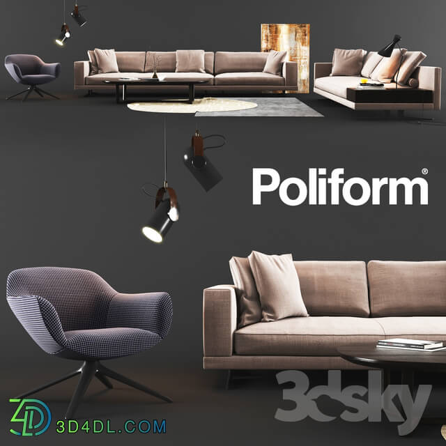 Sofa - Poliform Set 03