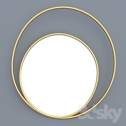 Mirror - Decorative double oval mirror 