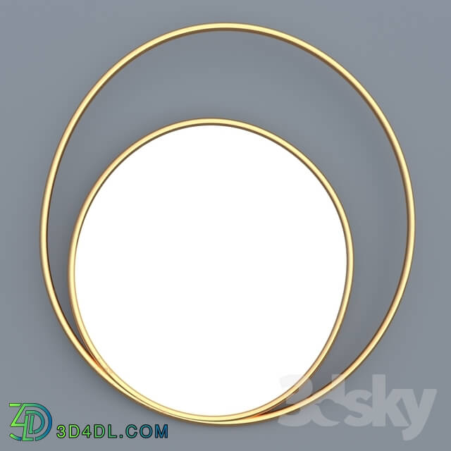 Mirror - Decorative double oval mirror