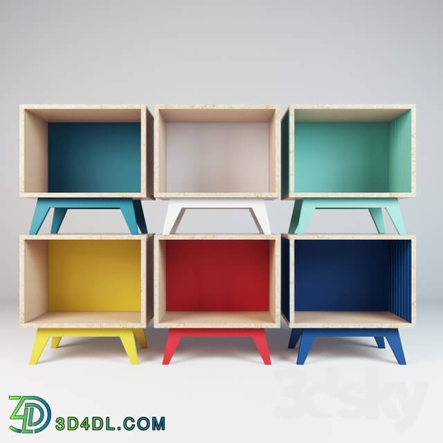 Sideboard _ Chest of drawer - Modular shelves Atelier Emmaus