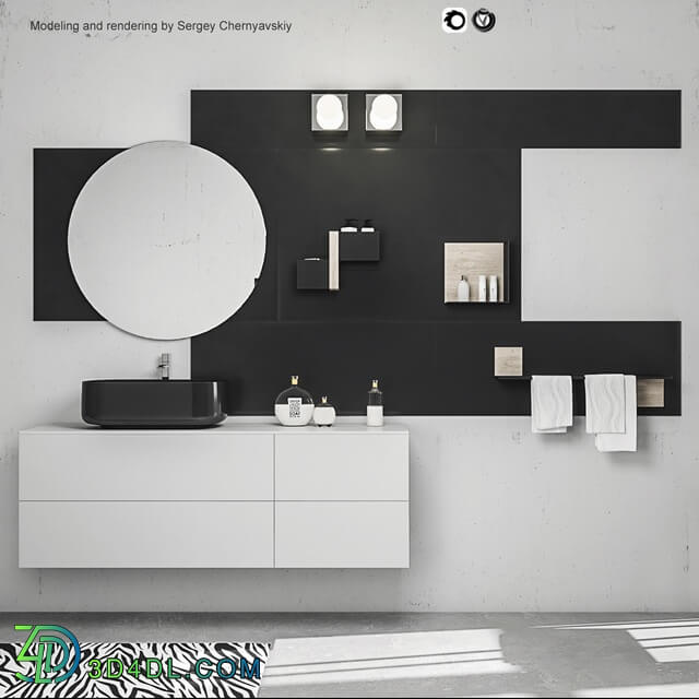 Bathroom furniture - Bathroom furniture set Arcom Magnetica