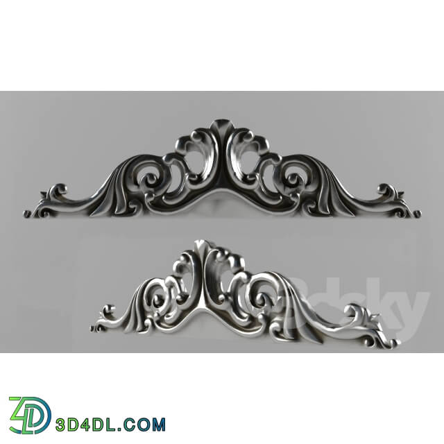 Decorative plaster - The carved Crown