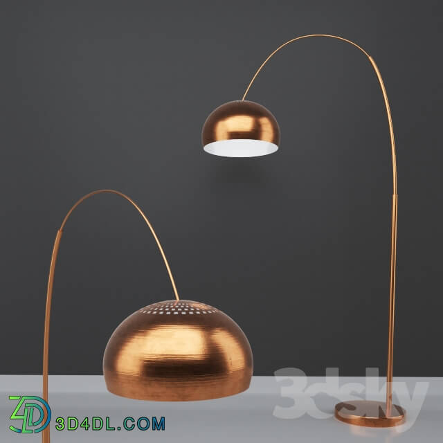 Floor lamp - copper floor lamp