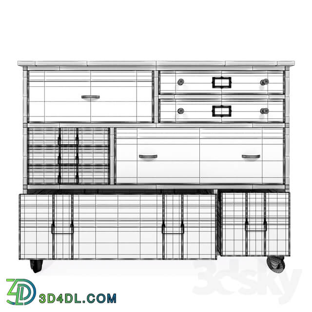 Sideboard _ Chest of drawer - Industrial dresser