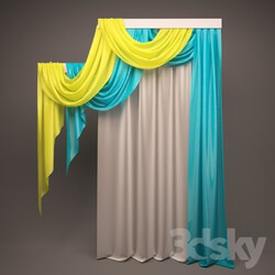 Curtain - Curtains with perekidy 