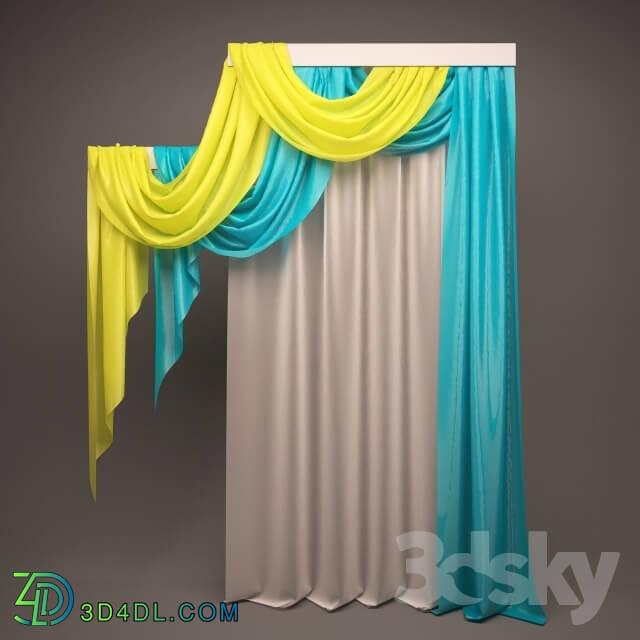 Curtain - Curtains with perekidy