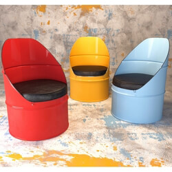 Arm chair - Industrial Furniture Barrel Chair 