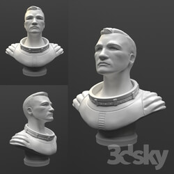 Sculpture - Bust astronaut 