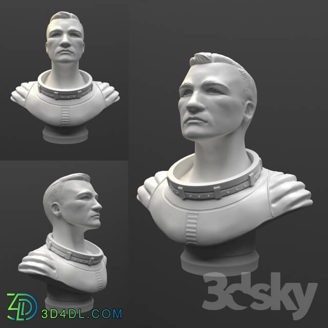 Sculpture - Bust astronaut