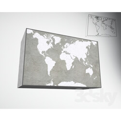 Other decorative objects - 3d world map 