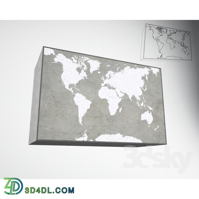 Other decorative objects - 3d world map