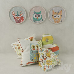 Miscellaneous - Set the clock with cushions - The young 