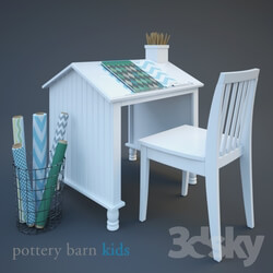 Table _ Chair - Catalina House Desk_ Pottery barn 