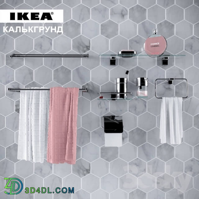 Bathroom accessories - Decorative set Kalkgrund