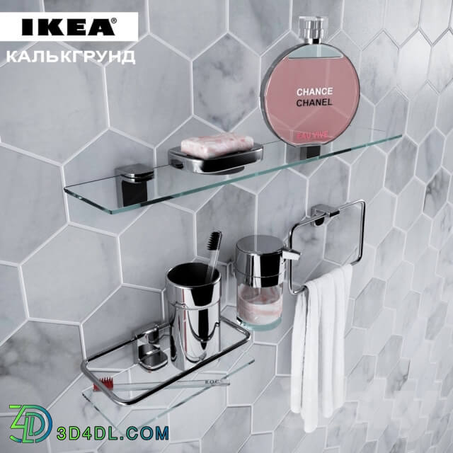 Bathroom accessories - Decorative set Kalkgrund