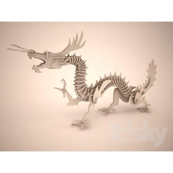 Other decorative objects - Woodcraft DRAGON m005 