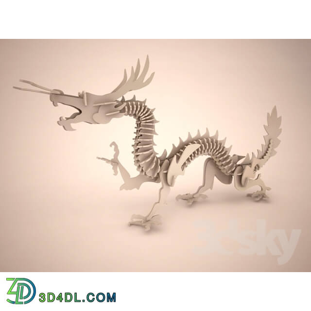 Other decorative objects - Woodcraft DRAGON m005