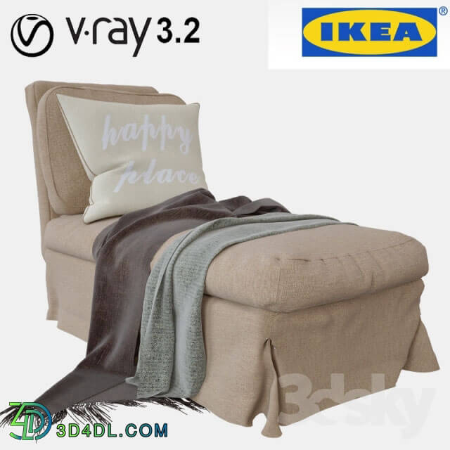 Other soft seating - Ikea Ektorp _Chaise Lounge No Armrest_