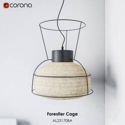 Ceiling light - Ceiling pendant Forestier Cage 