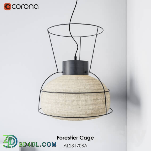 Ceiling light - Ceiling pendant Forestier Cage