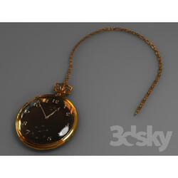 Other decorative objects - Gold watches _ Vray 