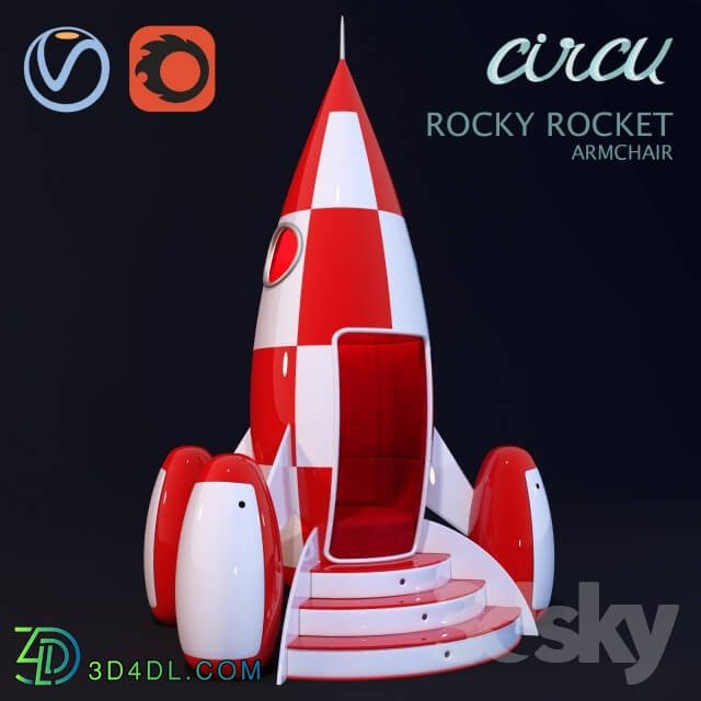 Miscellaneous - ROCKY ROCKET chair of Circu Magical Furniture