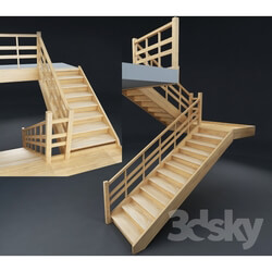 Staircase - Stairs made of wood 