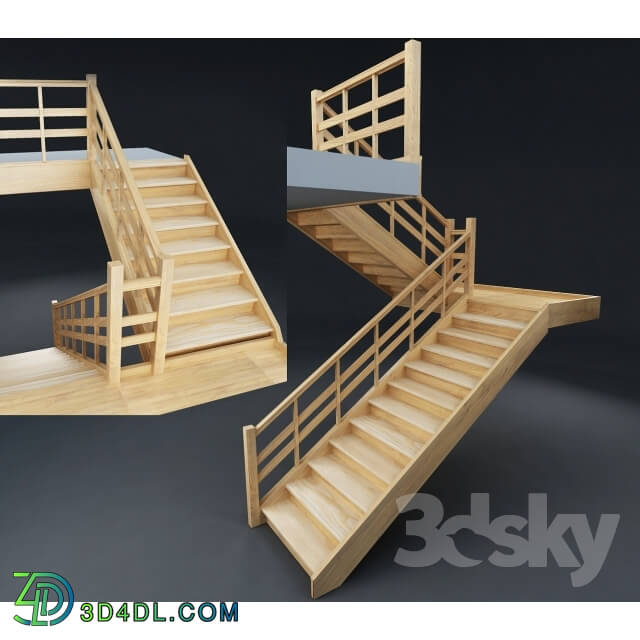 Staircase - Stairs made of wood