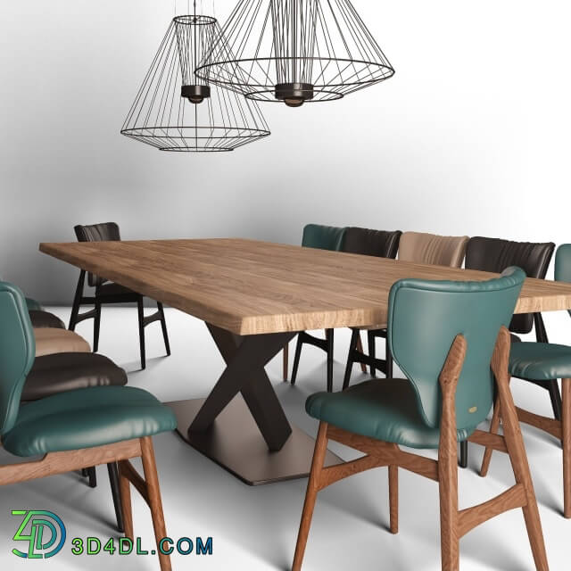 Table _ Chair - Cattelan italia dinning set