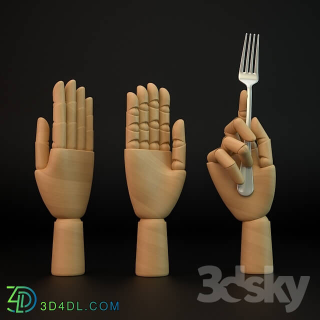 Toy - Wooden hand