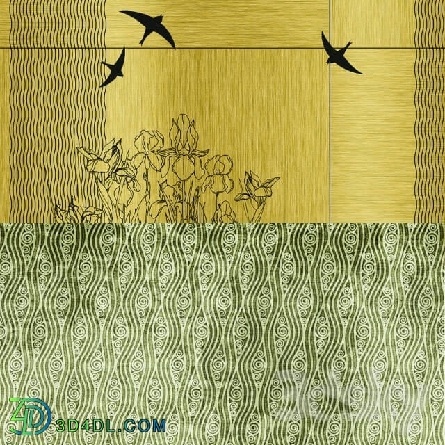 Wall covering - Wall _deco - Contemporary Wallpaper Pack 45