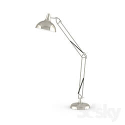 Floor lamp - 94703 Floor lamp BORGILLIO_ 1X60W _E27__ base Ø340_ H1900_ steel_ chrome 