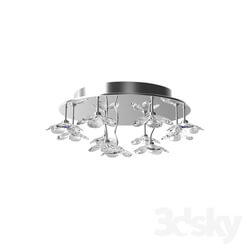 Ceiling light - 93081 Ceiling lamp PONTEDO_ 13x10W _G4__ Ø550_ chrome _ transparent 