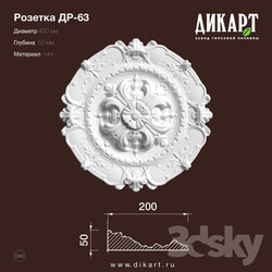 Decorative plaster - www.dikart.ru Dr-63 D400x50mm 7.6.2019 