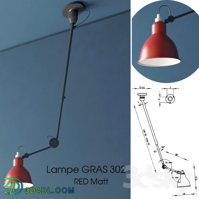 Wall light - Lampe Gras 302