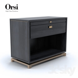 Sideboard _ Chest of drawer - Orsi Bronze bedside table XI 