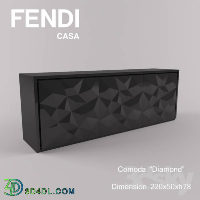 Sideboard _ Chest of drawer - Fendi Diamond Comoda