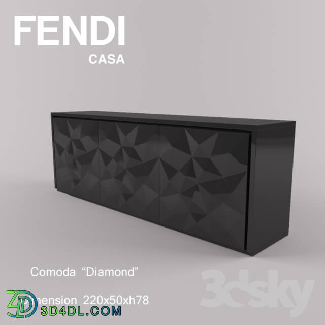 Sideboard _ Chest of drawer - Fendi Diamond Comoda