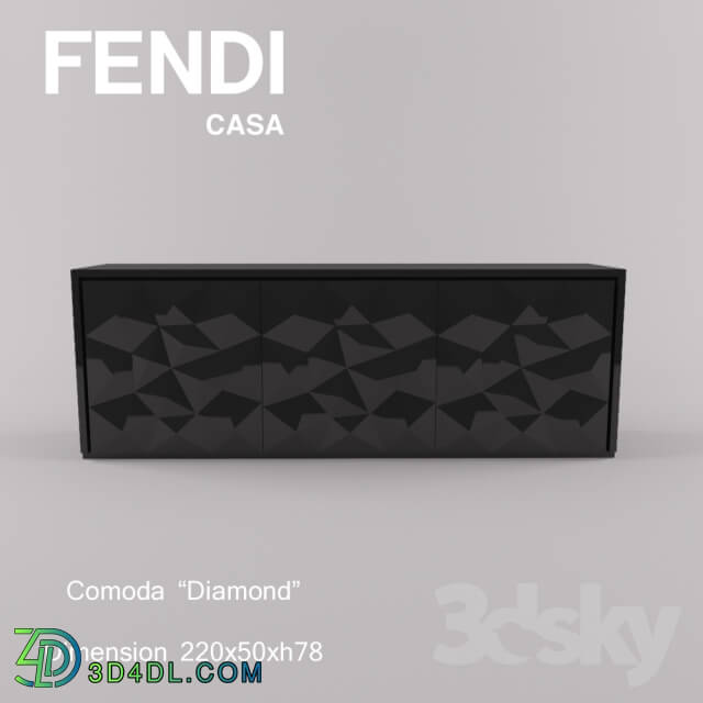 Sideboard _ Chest of drawer - Fendi Diamond Comoda