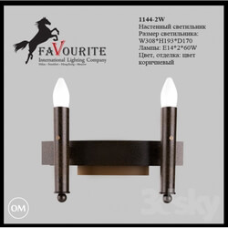 Wall light - Favourite 1144-2W Sconce 