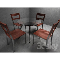 Table _ Chair - stul fastfood.rar 