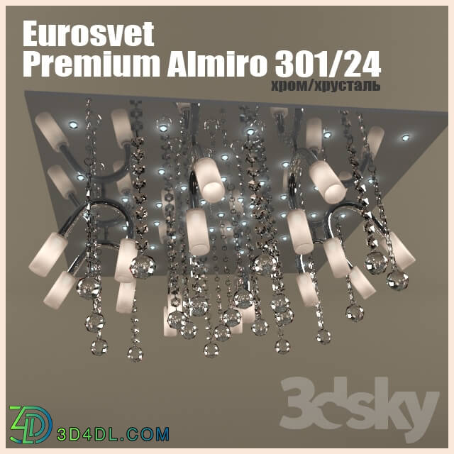 Ceiling light - Chandelier Premium Almiro 301-24 chrome Crystal